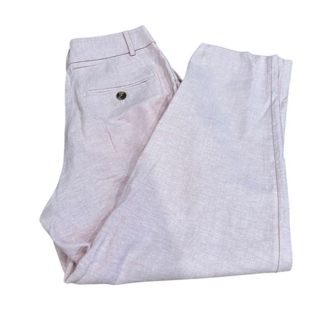 Banana Republic Linen Herringbone Pleated Pant - Picture 6 of 7